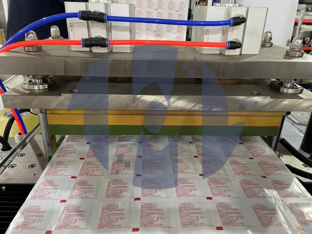 Multi-channel independent small package wet wipes machine produces single piece independent packaging