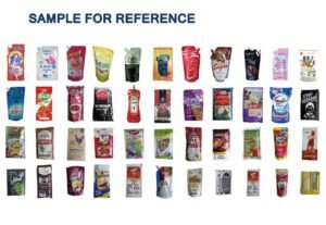 Automatic powder packaging machine packing coffee and cocoa into stand-up pouches and sachets