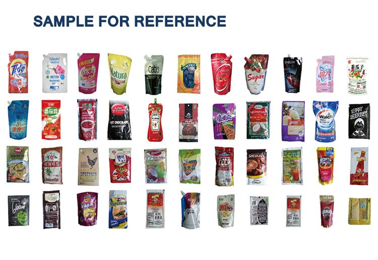 Automatic powder packaging machine packing coffee and cocoa into stand-up pouches and sachets