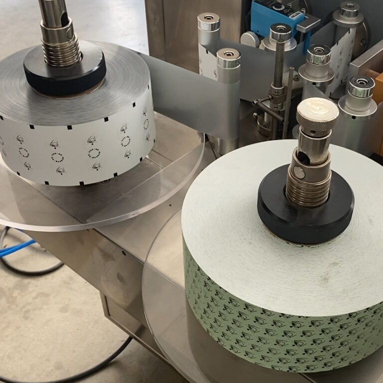 Film roll or film component of a packaging machine