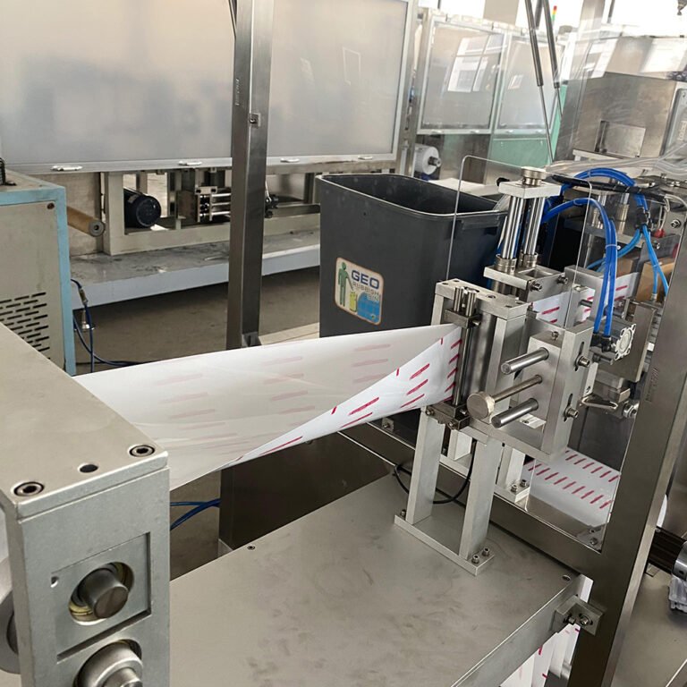 Fold the packaging film in half