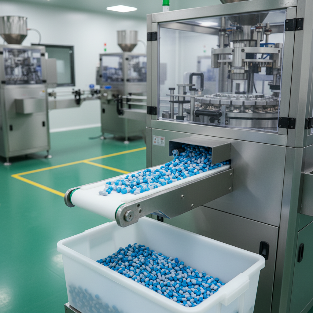 NJP-800 capsule filling machine producing herbal and vitamin capsules