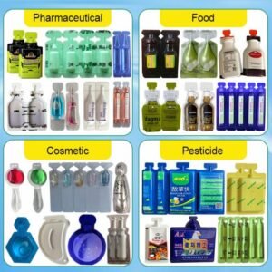 Samples of single-dose liquid filling and sealing machine