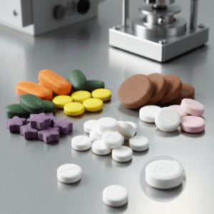 Finished tablets produced by GZPK Series Rotary Tablet Press Machine – pharmaceutical and nutraceutical tablets