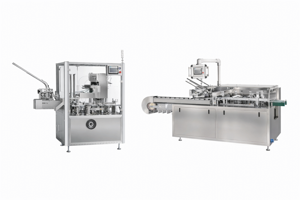 Comparison of different auto cartoning machine models for various production needs