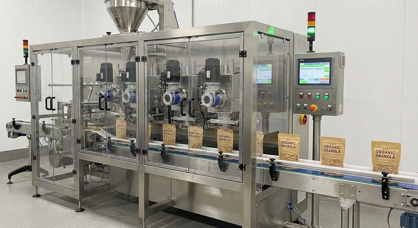 servo driven doypack packaging machine for automatic pouch packing
