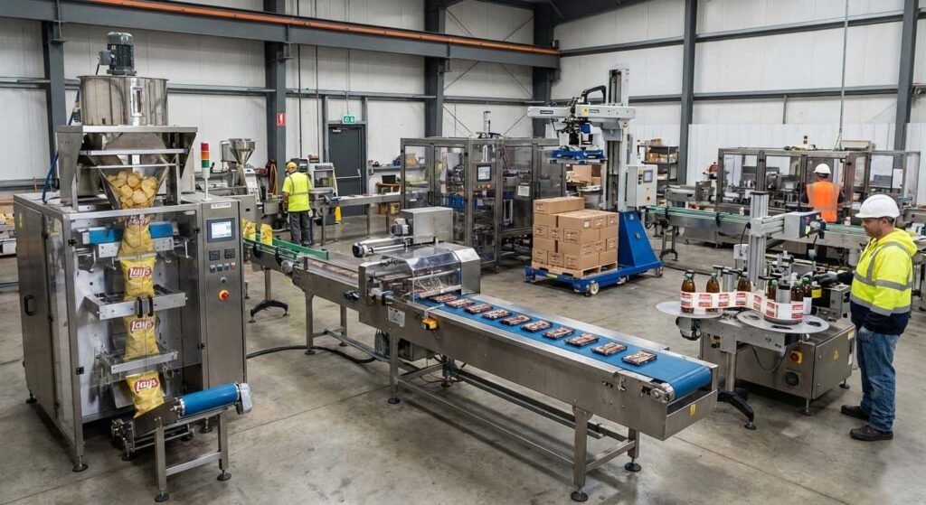 food packaging machine production line