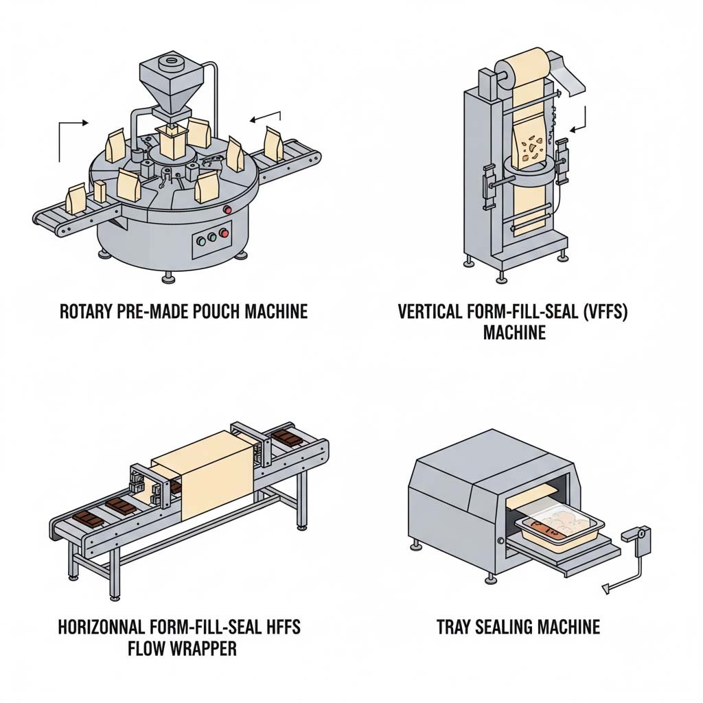 food packaging machine types