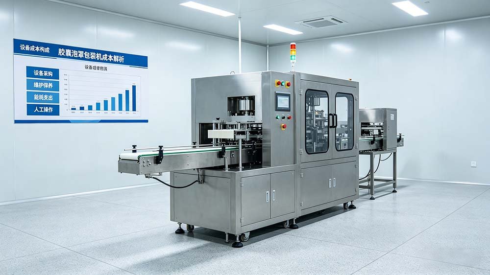 capsule blister machine price cost factors. Trustar capsule packaging equipment in a facility with a visual guide to equipment procurement and maintenance costs.