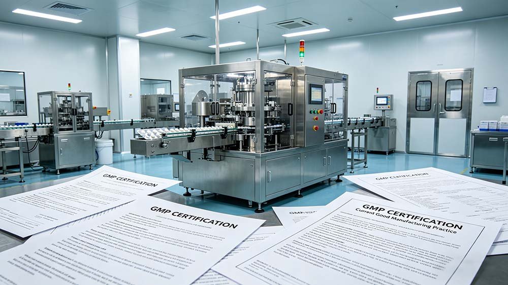 Trustar pharmaceutical packaging line featuring a GMP compliant pill blister packaging machine design。