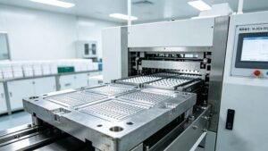 Custom-made pharmaceutical mold for a blister machine, illustrating the craftsmanship involved in calculating tablet blister tooling cost mold.
