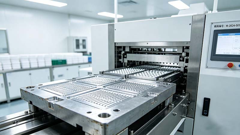 Custom-made pharmaceutical mold for a blister machine, illustrating the craftsmanship involved in calculating tablet blister tooling cost mold.