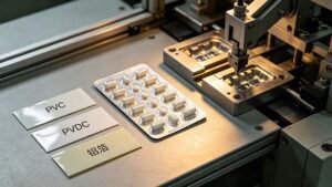 Comparison of pharmaceutical barrier materials including PVC, PVDC, and aluminum foil for high-quality tablet protection.
